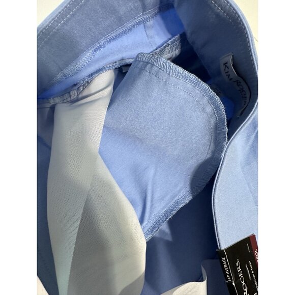 NWT Kim Rogers 14 Petite Capri Tummy Control Blue Pull On Pockets - Picture 10 of 11